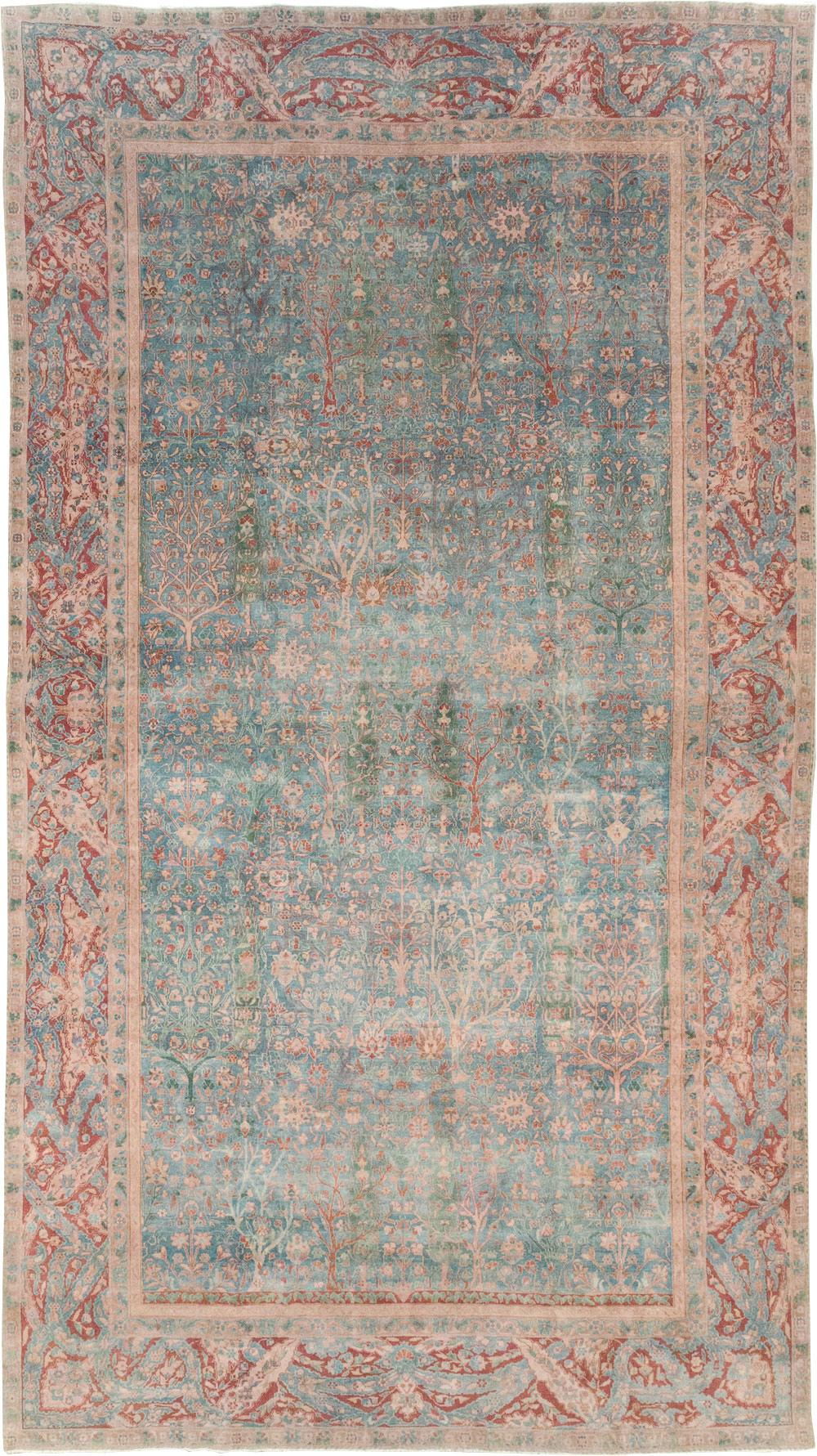 Vintage Indian Lahore Oversize Carpet, No.30820 - Gsblank