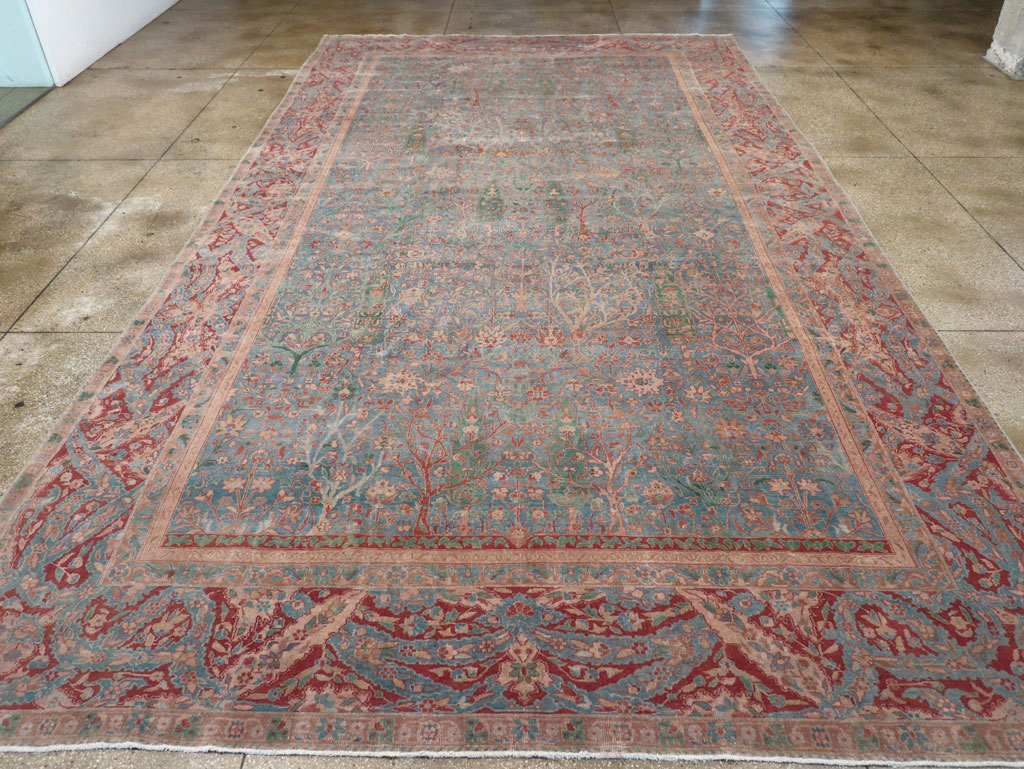 Vintage Indian Lahore Oversize Carpet, No.30820 - Gsblank