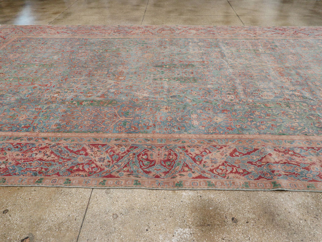 Vintage Indian Lahore Oversize Carpet, No.30820 - Gsblank