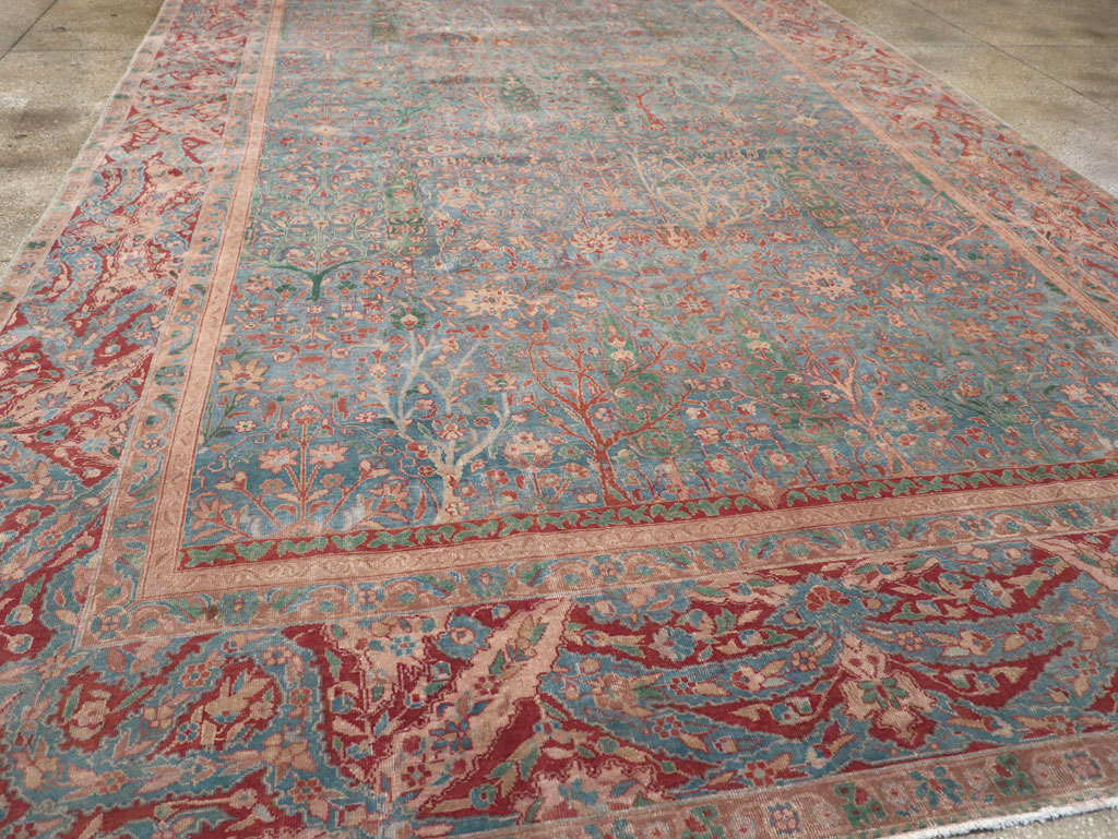 Vintage Indian Lahore Oversize Carpet, No.30820 - Gsblank
