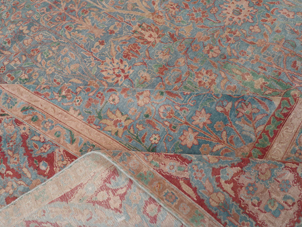 Vintage Indian Lahore Oversize Carpet, No.30820 - Gsblank