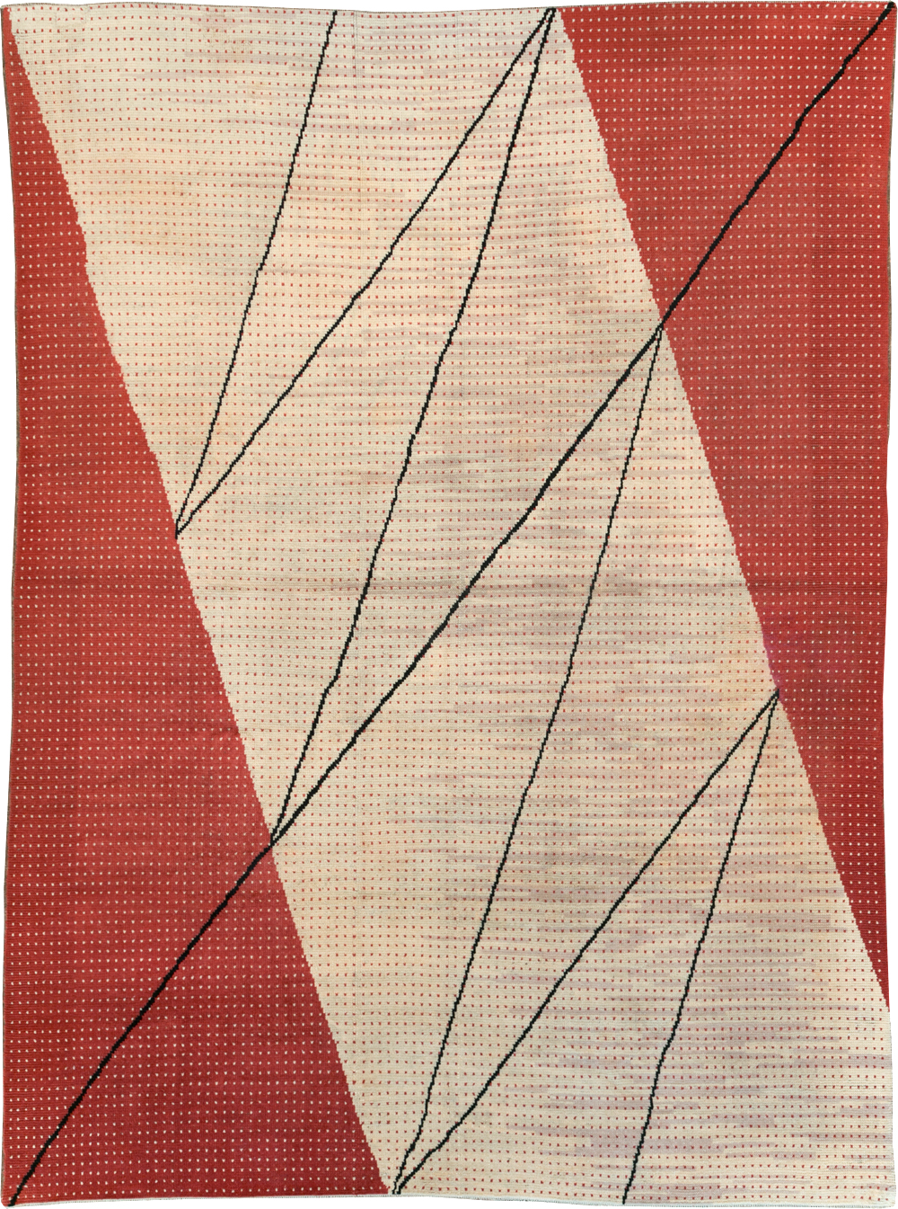 Vintage Czech Art Deco Large Room Size Carpet By Antonin Kybal, No.30824 - Gsblank