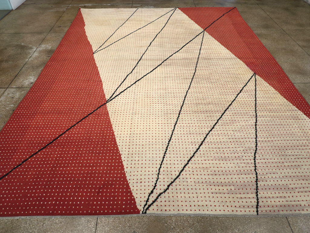 Vintage Czech Art Deco Large Room Size Carpet By Antonin Kybal, No.30824 - Gsblank