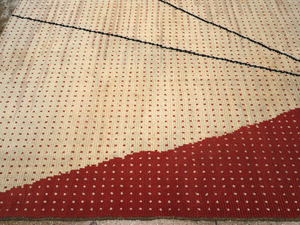 Vintage Czech Art Deco Large Room Size Carpet By Antonin Kybal, No.30824 - Gsblank