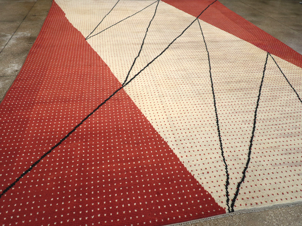 Vintage Czech Art Deco Large Room Size Carpet By Antonin Kybal, No.30824 - Gsblank