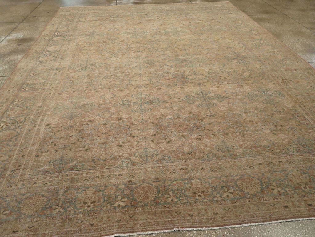 Antique Persian Mashad Room Size Carpet, No.30826 - Gsblank