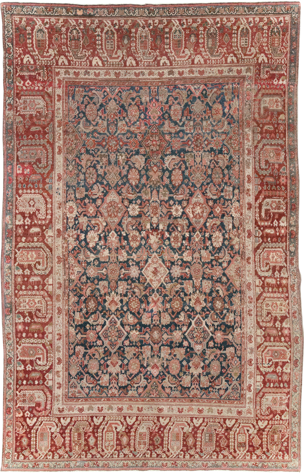 Antique Persian Malayer Accent Carpet, No.30829 - Gsblank