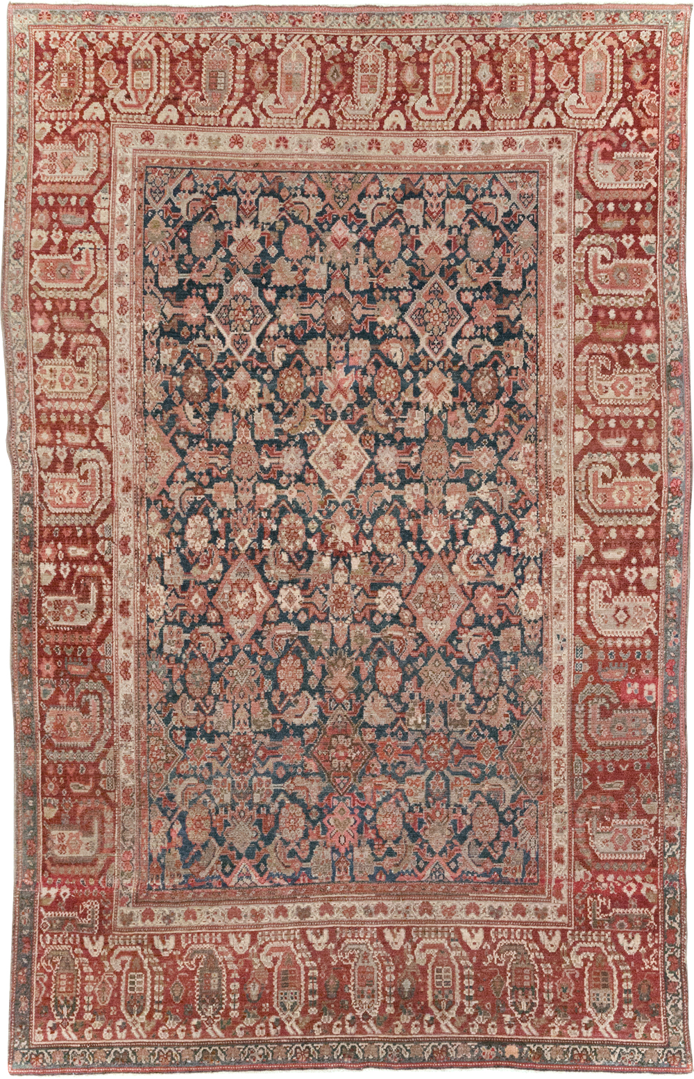 Antique Persian Malayer Accent Carpet, No.30829 - Gsblank