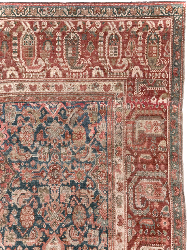 Antique Persian Malayer Accent Carpet, No.30829 - Gsblank