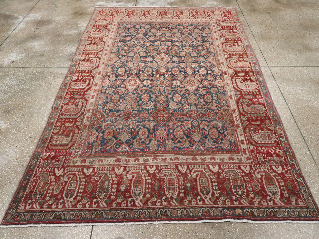 Antique Persian Malayer Accent Carpet, No.30829 - Gsblank