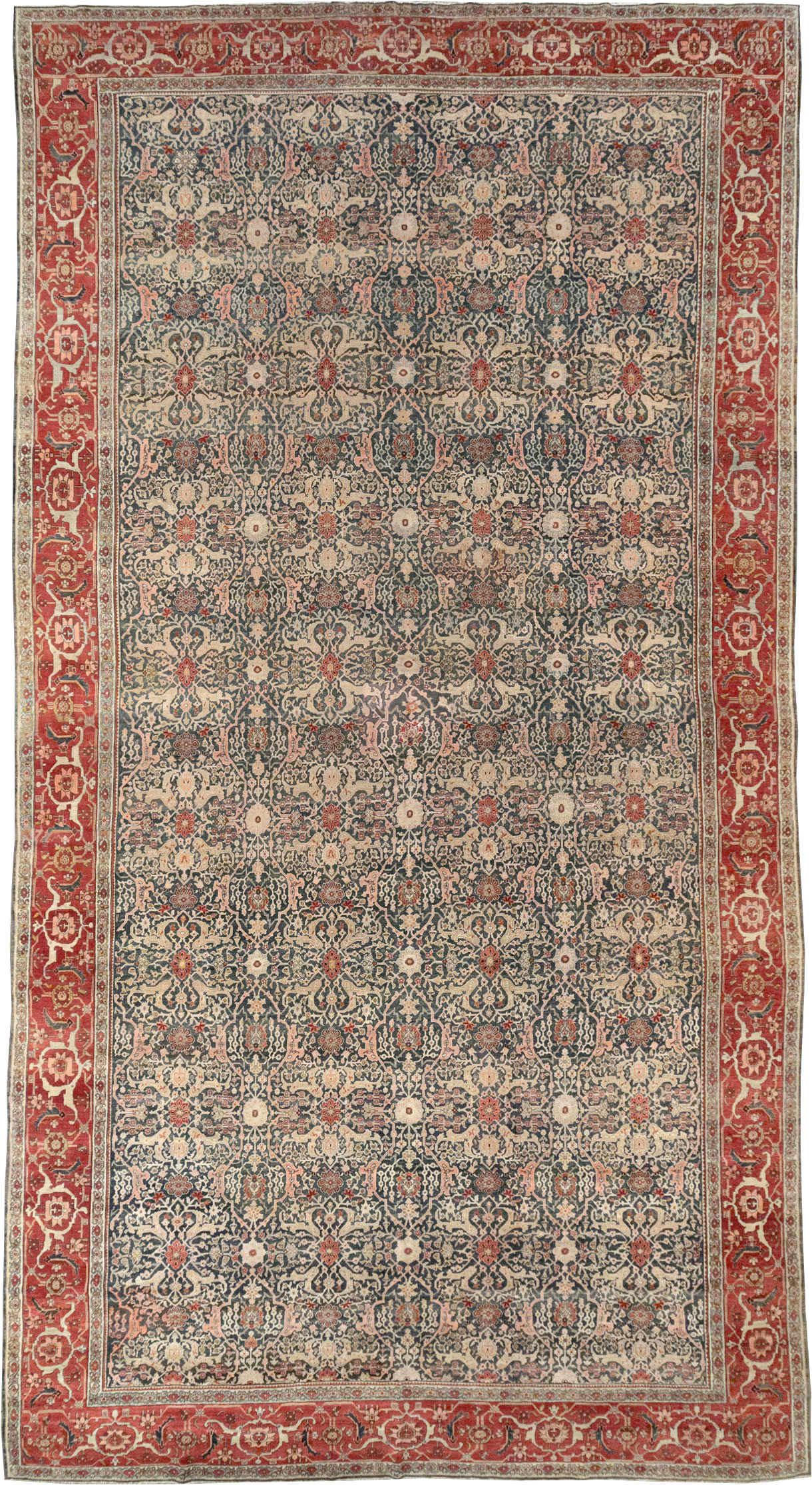 Antique Persian Bidjar Oversize Carpet, No.30830 - Gsblank