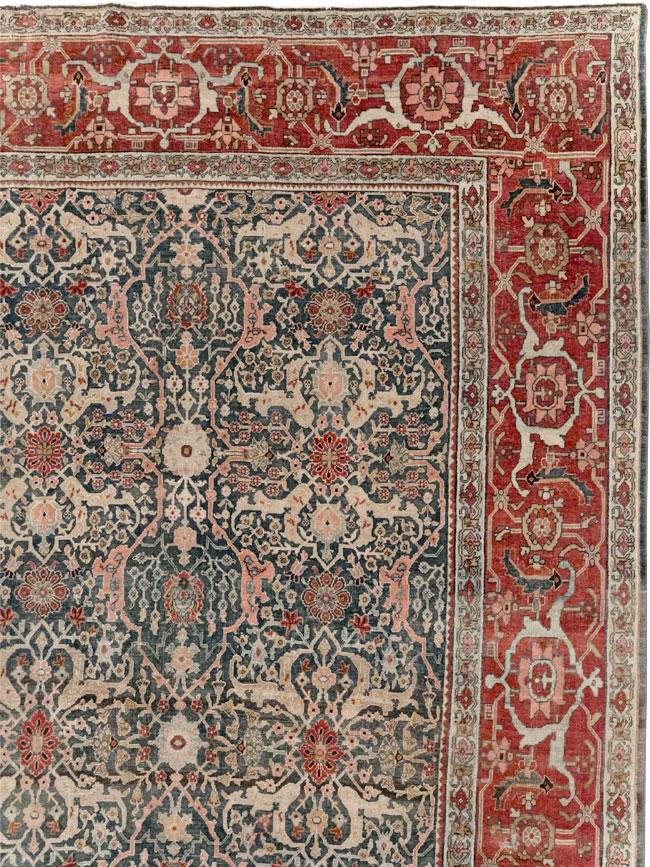 Antique Persian Bidjar Oversize Carpet, No.30830 - Gsblank