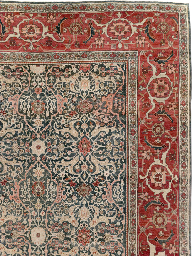 Antique Persian Bidjar Oversize Carpet, No.30830 - Gsblank