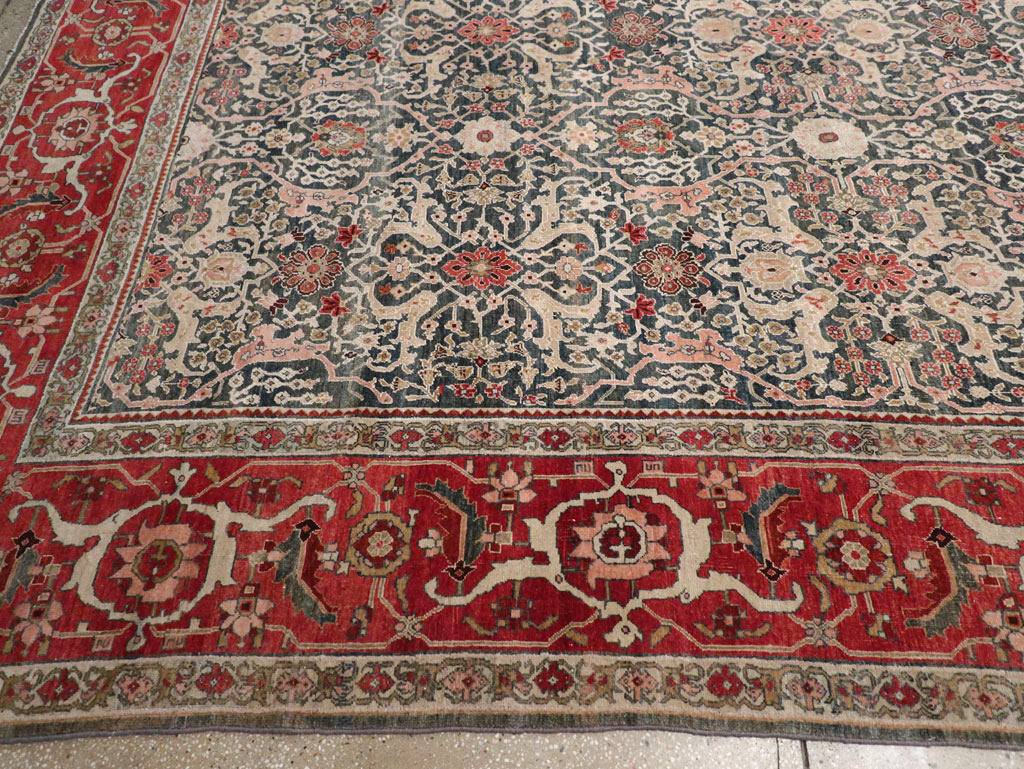 Antique Persian Bidjar Oversize Carpet, No.30830 - Gsblank