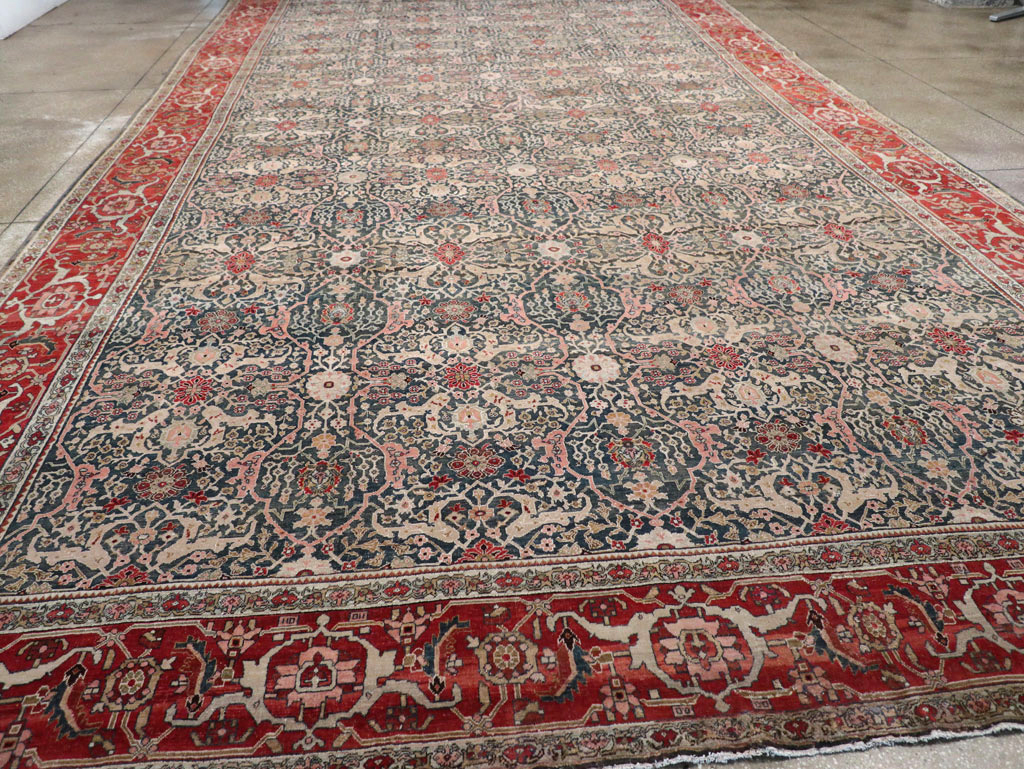 Antique Persian Bidjar Oversize Carpet, No.30830 - Gsblank