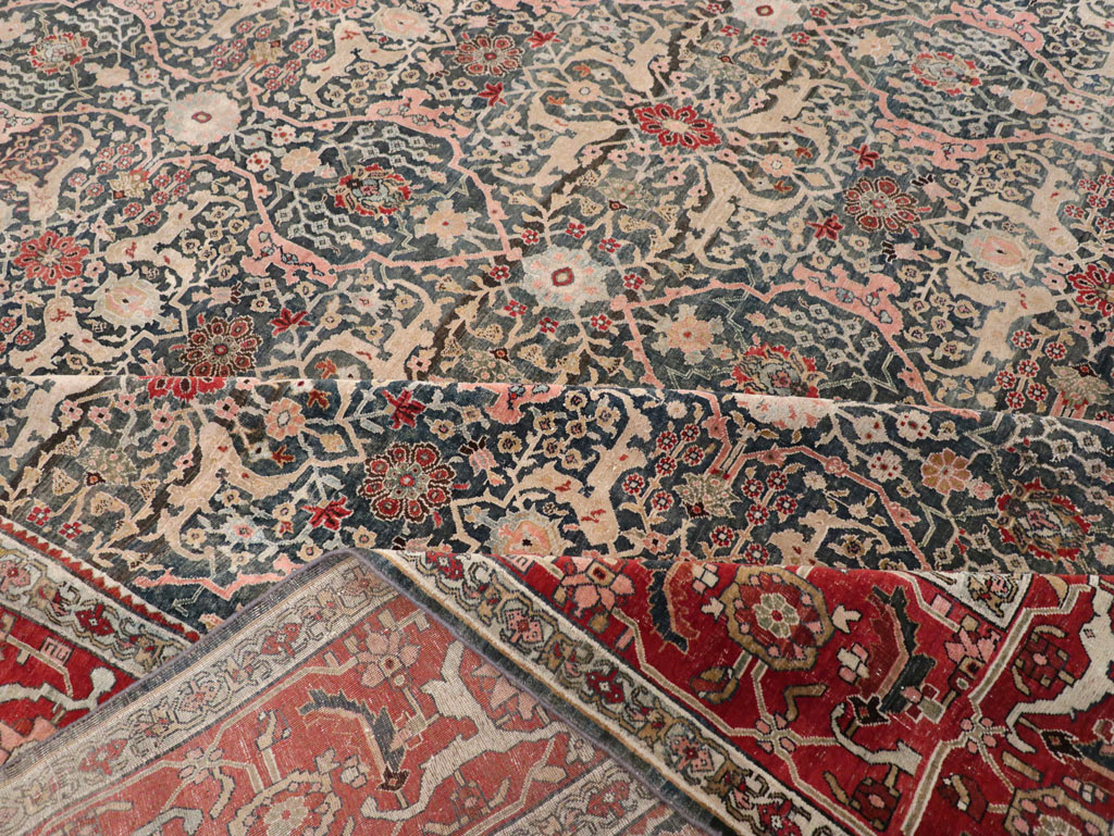 Antique Persian Bidjar Oversize Carpet, No.30830 - Gsblank