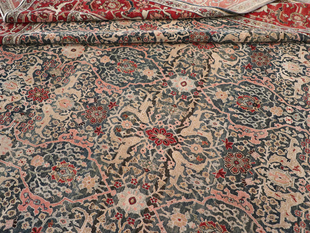Antique Persian Bidjar Oversize Carpet, No.30830 - Gsblank