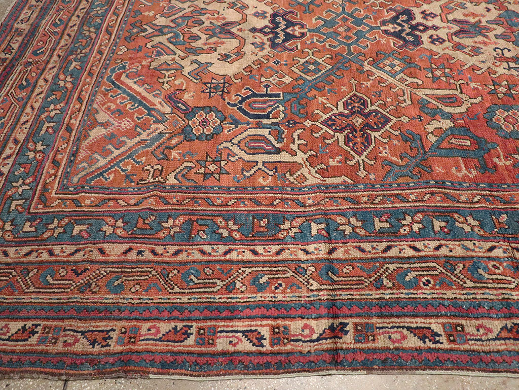 Antique Turkish Oushak Oversize Square Carpet, No.30832 - Gsblank