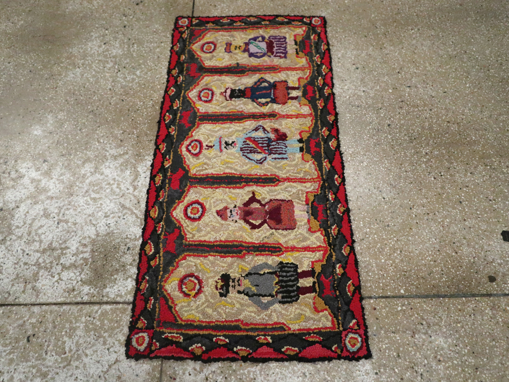 Vintage American Pictorial Hook Rug, No.30833 - Gsblank