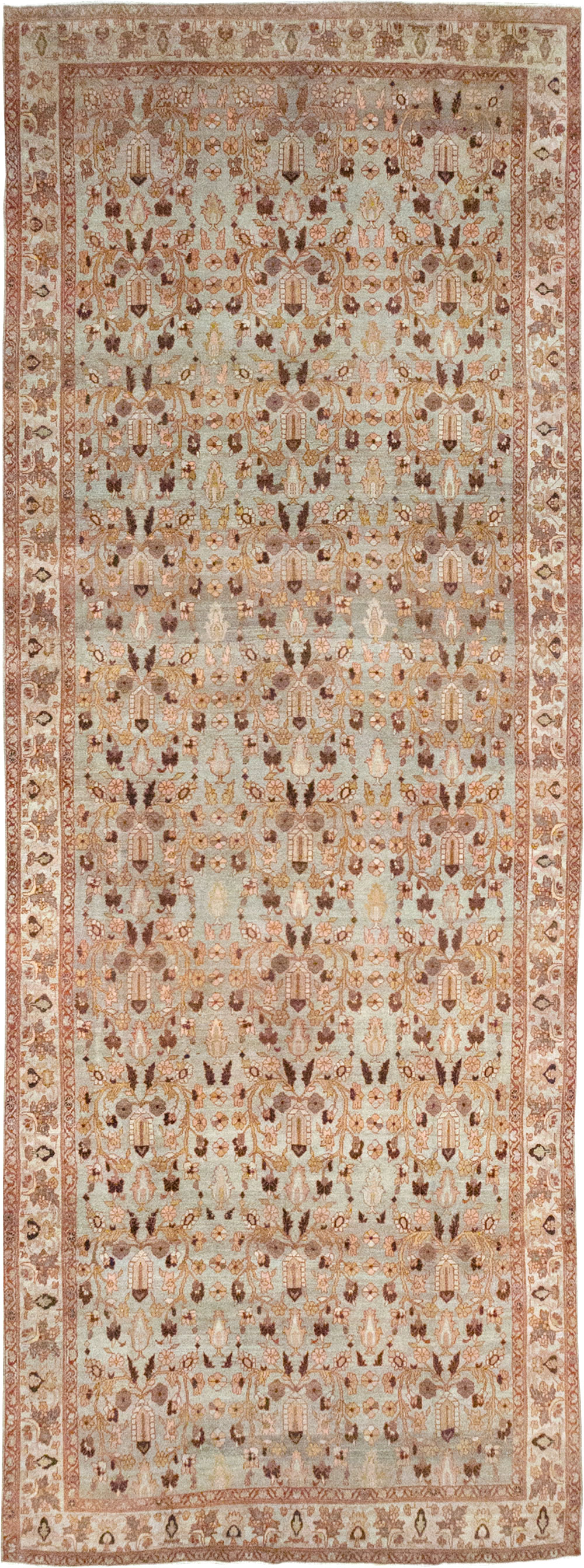 Antique Persian Bibikabad Wide Gallery Runner, No.30836 - Gsblank