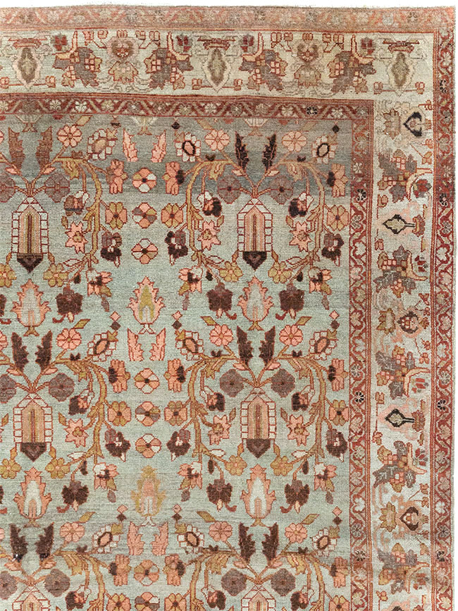 Antique Persian Bibikabad Wide Gallery Runner, No.30836 - Gsblank