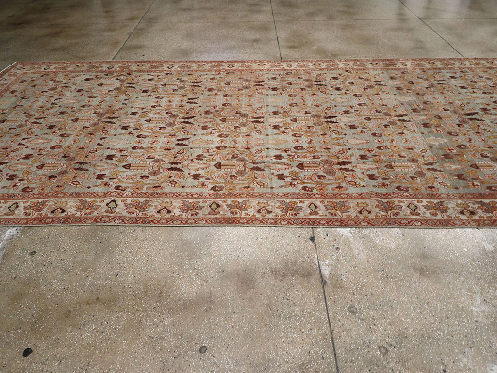 Antique Persian Bibikabad Wide Gallery Runner, No.30836 - Gsblank