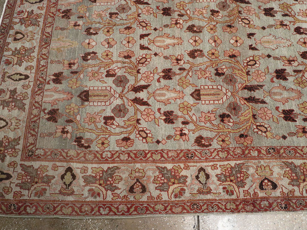 Antique Persian Bibikabad Wide Gallery Runner, No.30836 - Gsblank