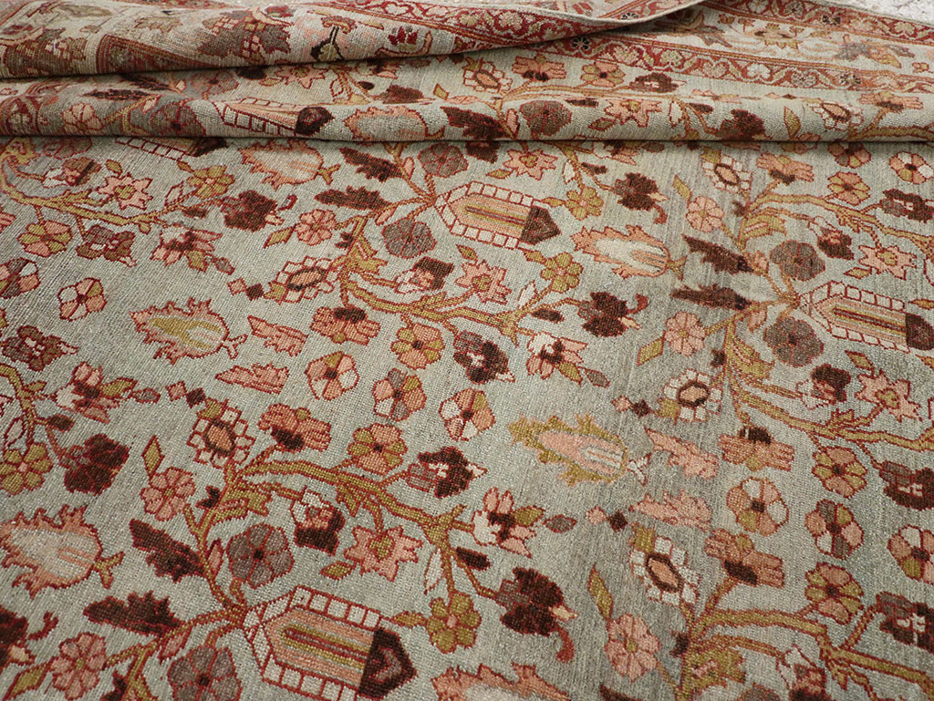 Antique Persian Bibikabad Wide Gallery Runner, No.30836 - Gsblank