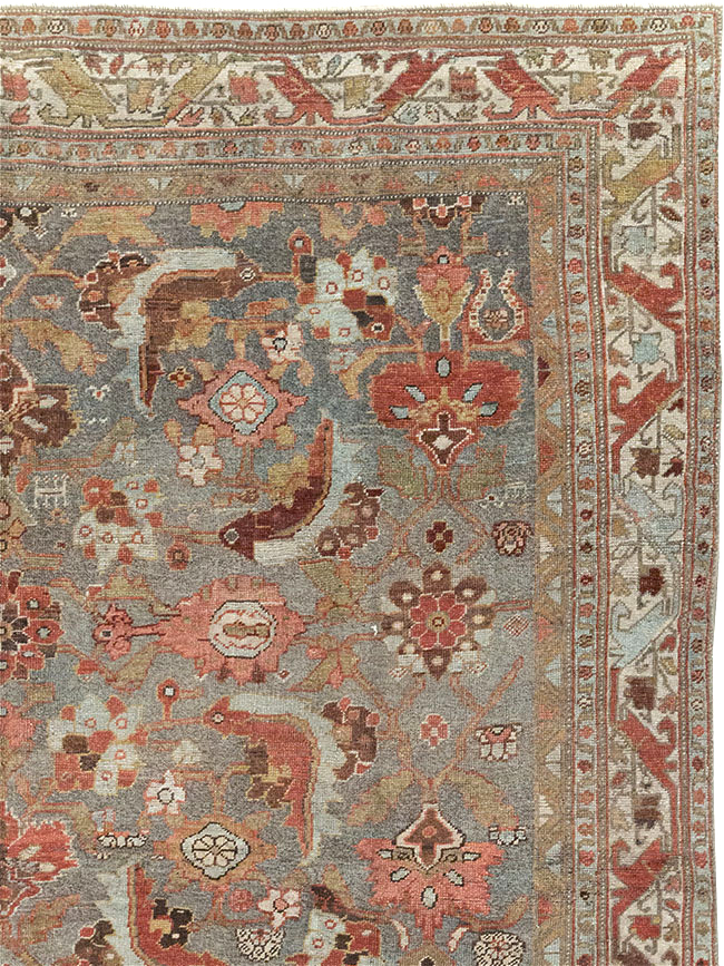 Antique Persian Bidjar Wide Gallery Runner, No.30837 - Gsblank