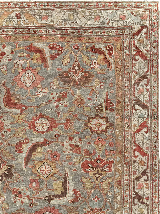 Antique Persian Bidjar Wide Gallery Runner, No.30837 - Gsblank
