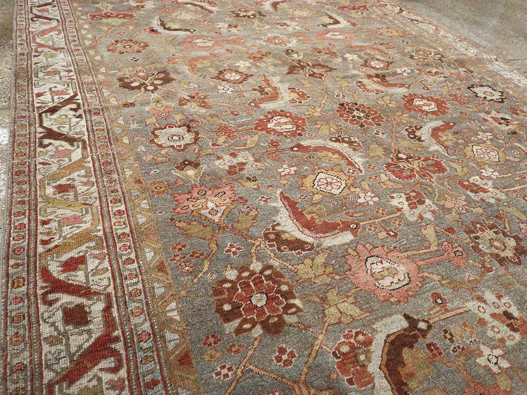 Antique Persian Bidjar Wide Gallery Runner, No.30837 - Gsblank