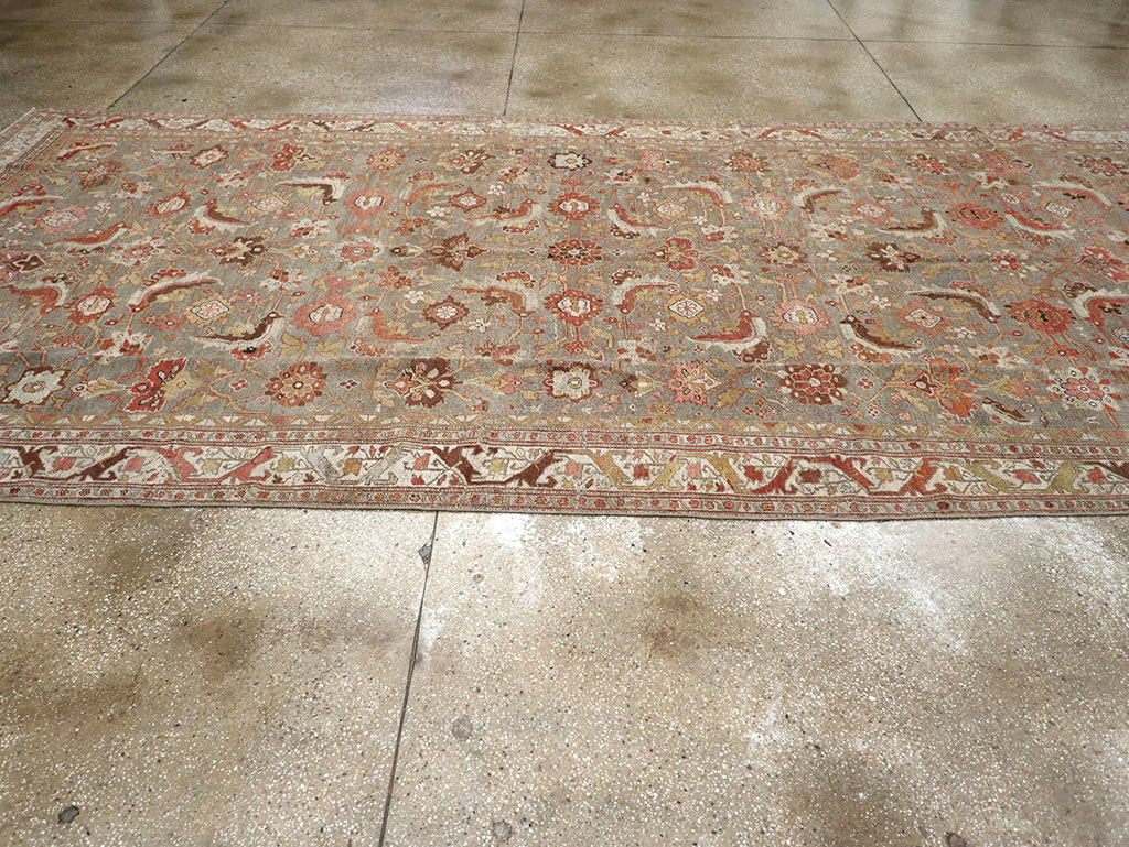 Antique Persian Bidjar Wide Gallery Runner, No.30837 - Gsblank
