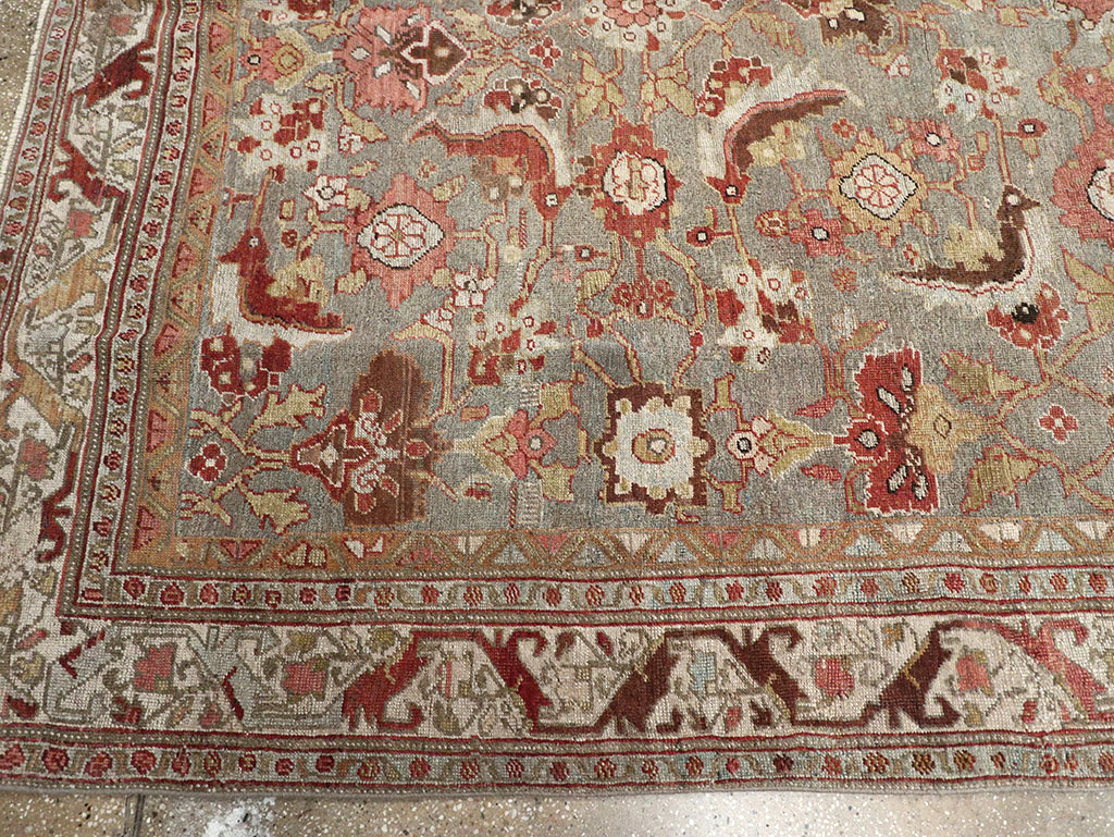 Antique Persian Bidjar Wide Gallery Runner, No.30837 - Gsblank