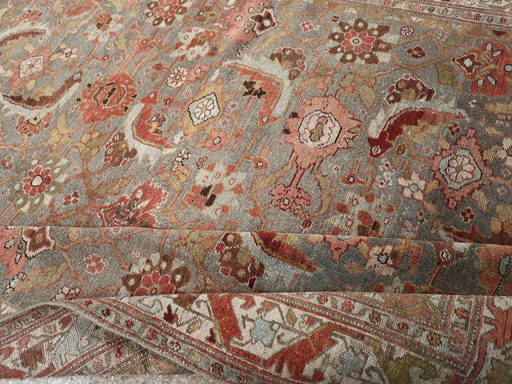 Antique Persian Bidjar Wide Gallery Runner, No.30837 - Gsblank