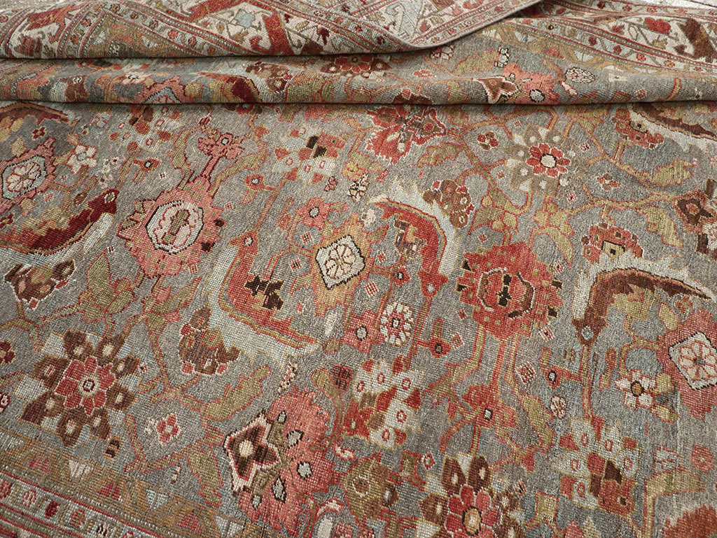 Antique Persian Bidjar Wide Gallery Runner, No.30837 - Gsblank