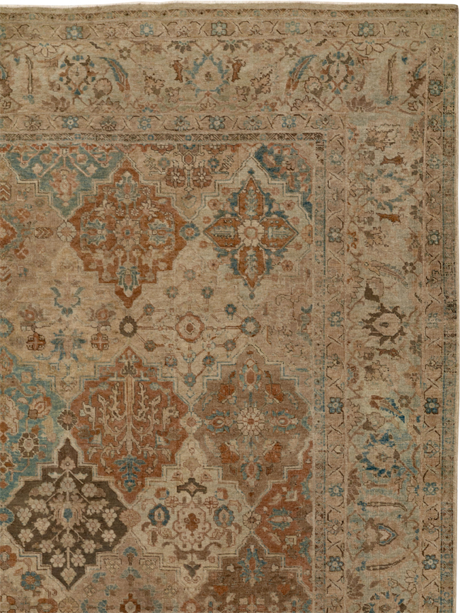 Antique Persian Tabriz Room Size Carpet, No.30840 - Gsblank