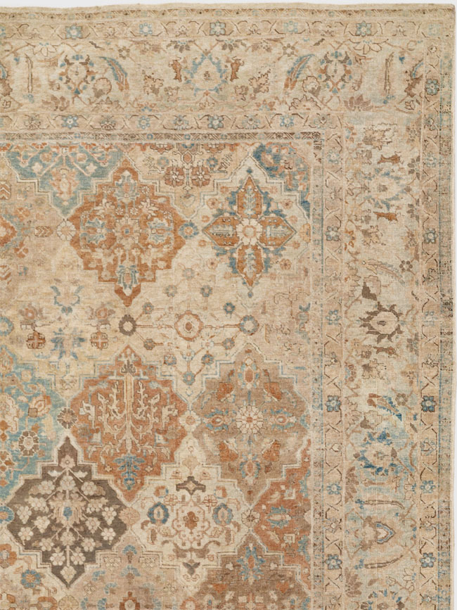 Antique Persian Tabriz Room Size Carpet, No.30840 - Gsblank