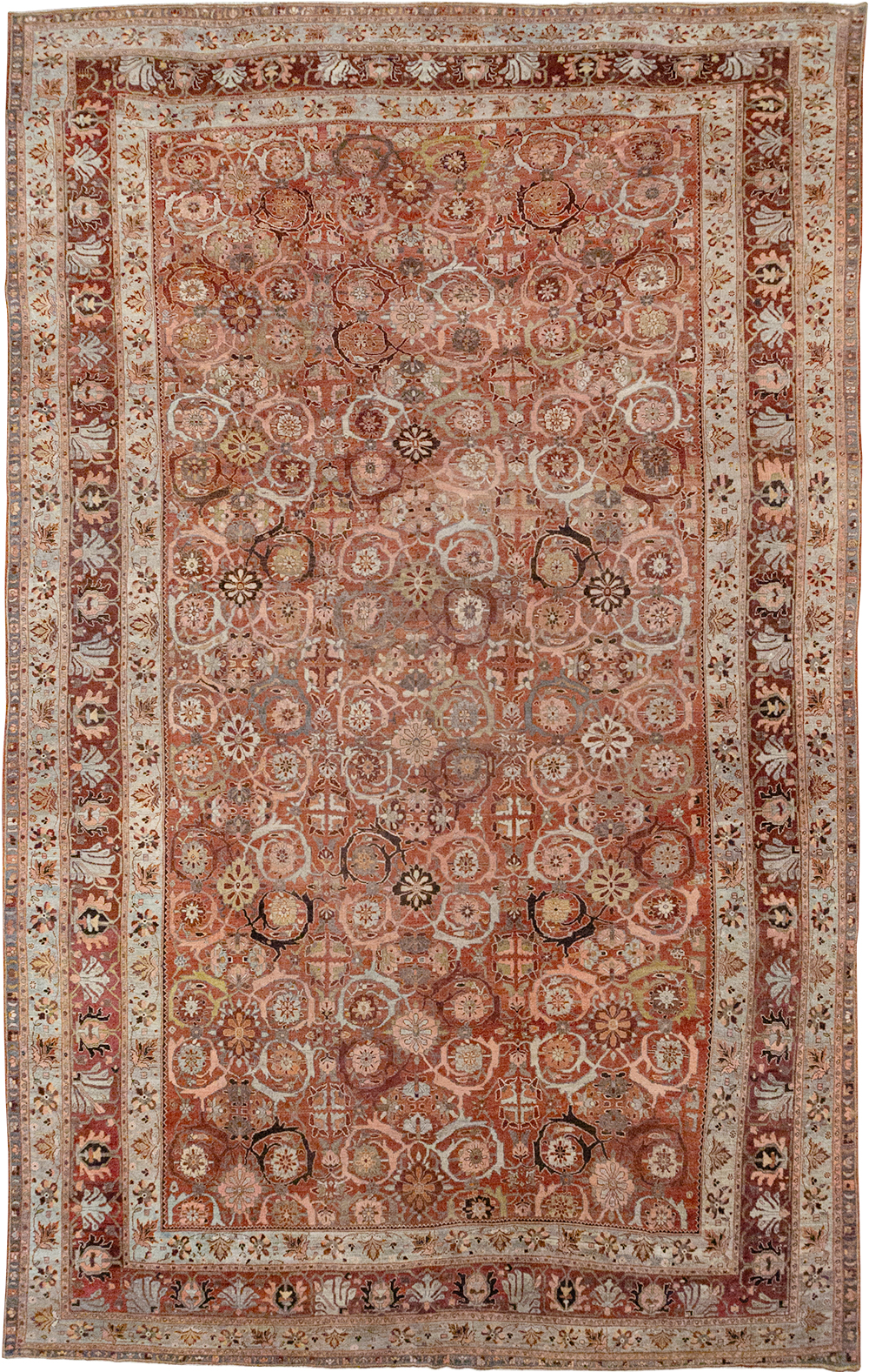 Antique Persian Bidjar Oversize Carpet, No.30842 - Gsblank