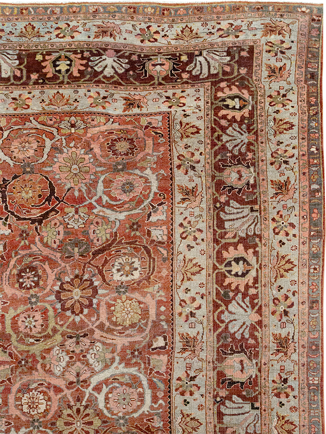 Antique Persian Bidjar Oversize Carpet, No.30842 - Gsblank