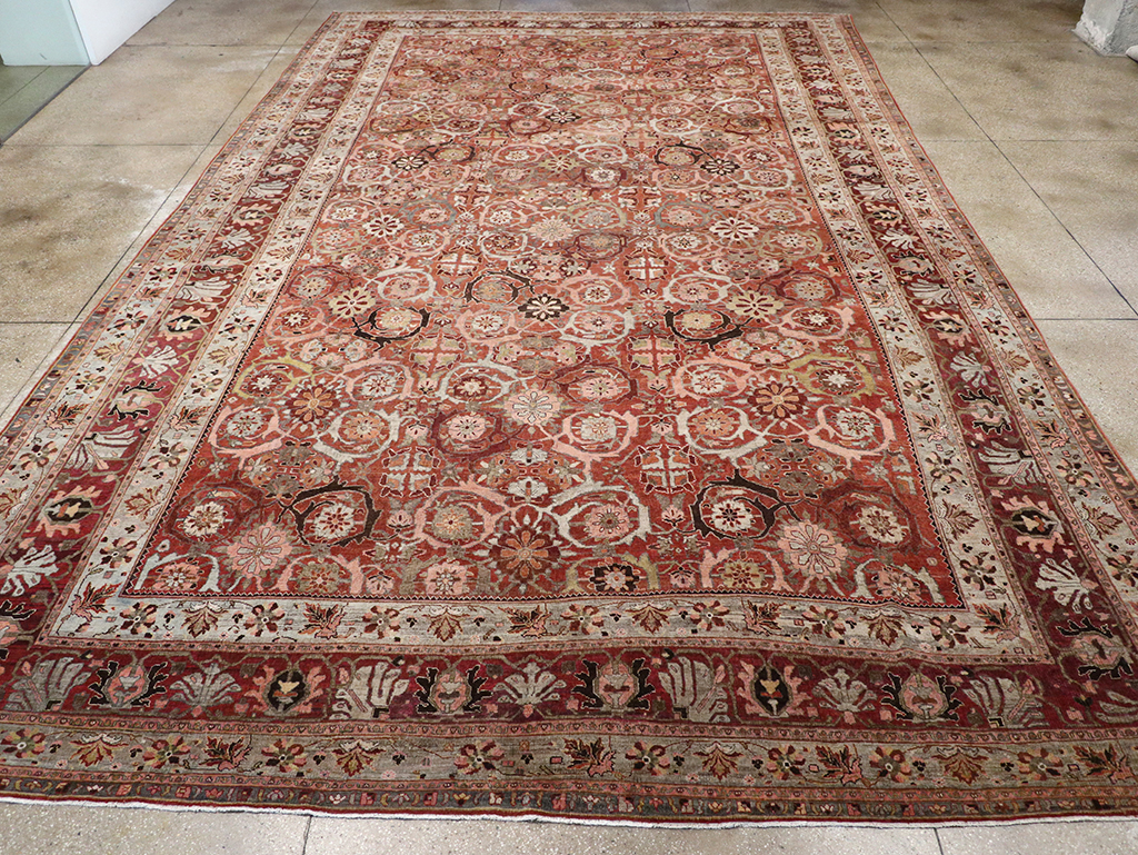 Antique Persian Bidjar Oversize Carpet, No.30842 - Gsblank