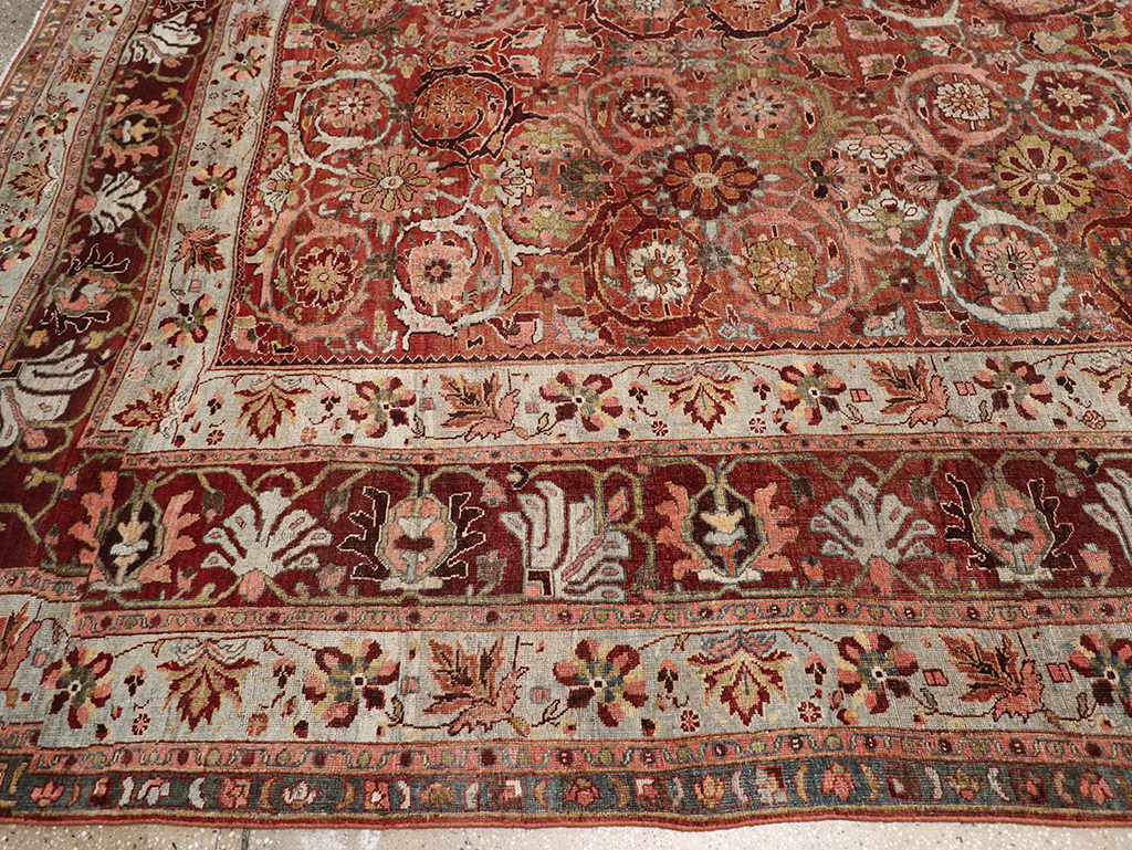 Antique Persian Bidjar Oversize Carpet, No.30842 - Gsblank