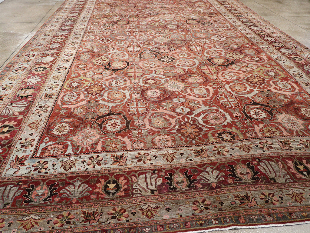 Antique Persian Bidjar Oversize Carpet, No.30842 - Gsblank