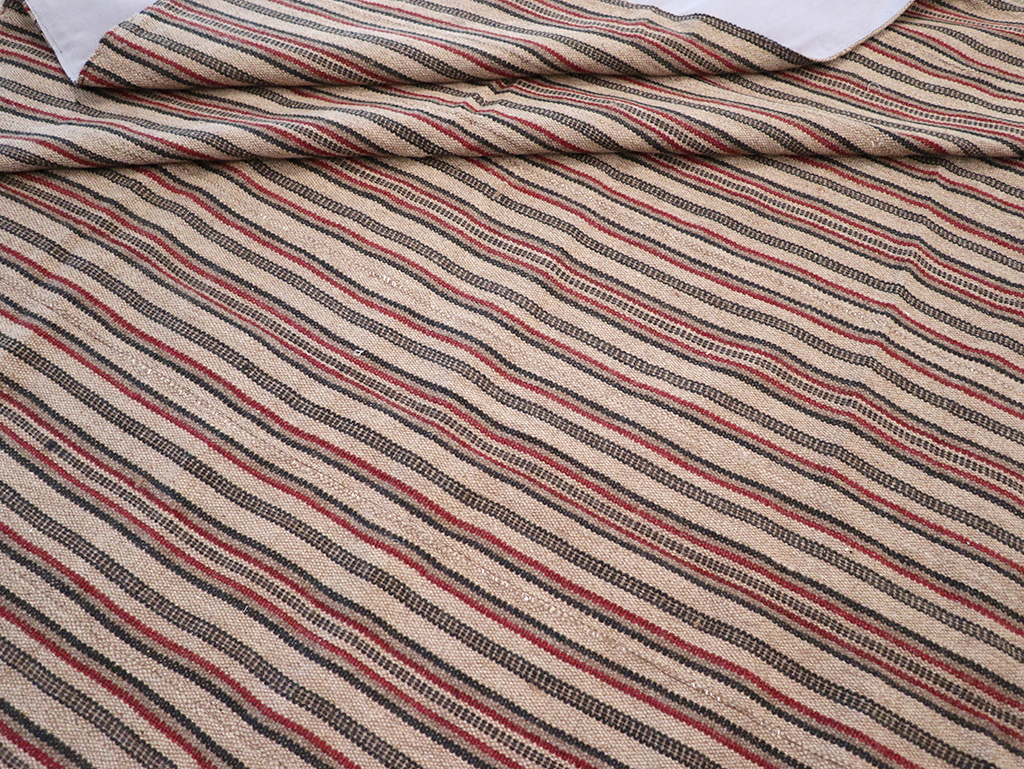 Vintage Persian Flatweave Kilim Room Size Carpet, No.30843 - Gsblank