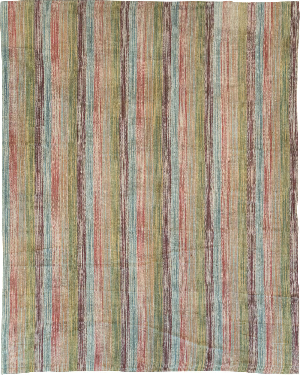 Modern Turkish Flatweave Room Size Carpet, No.30845 - Gsblank