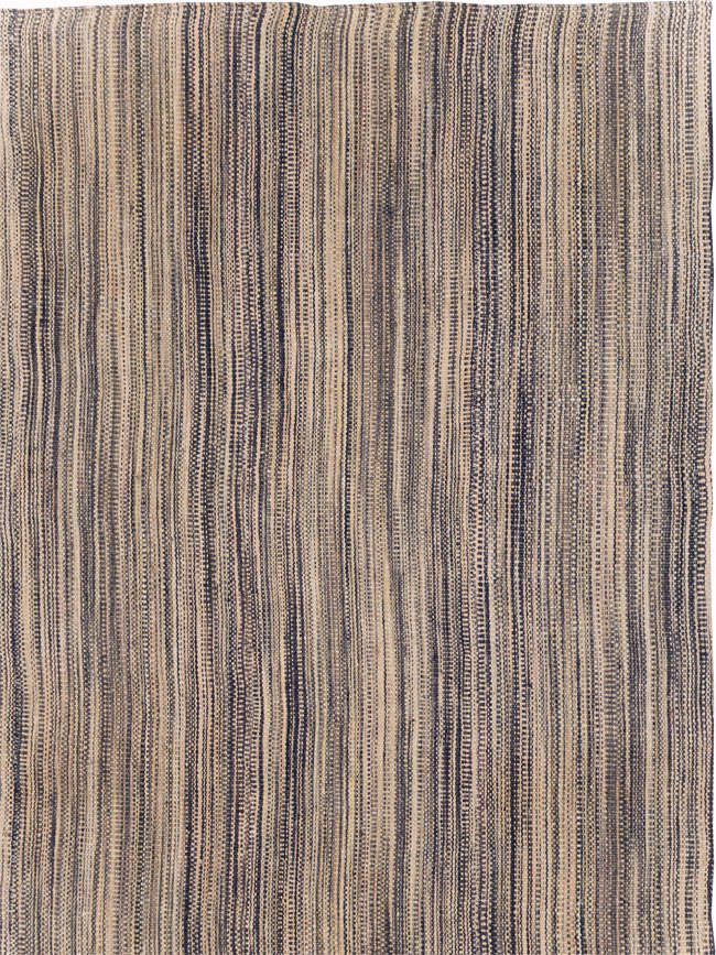 Modern Turkish Flatweave Kilim Large Room Size Carpet, No.30847 - Gsblank