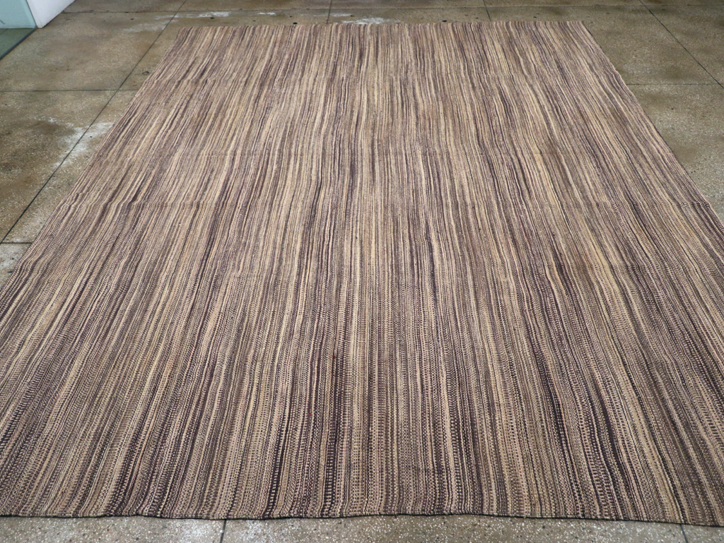 Modern Turkish Flatweave Kilim Large Room Size Carpet, No.30847 - Gsblank
