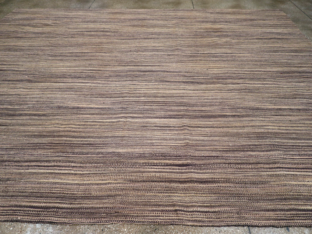 Modern Turkish Flatweave Kilim Large Room Size Carpet, No.30847 - Gsblank