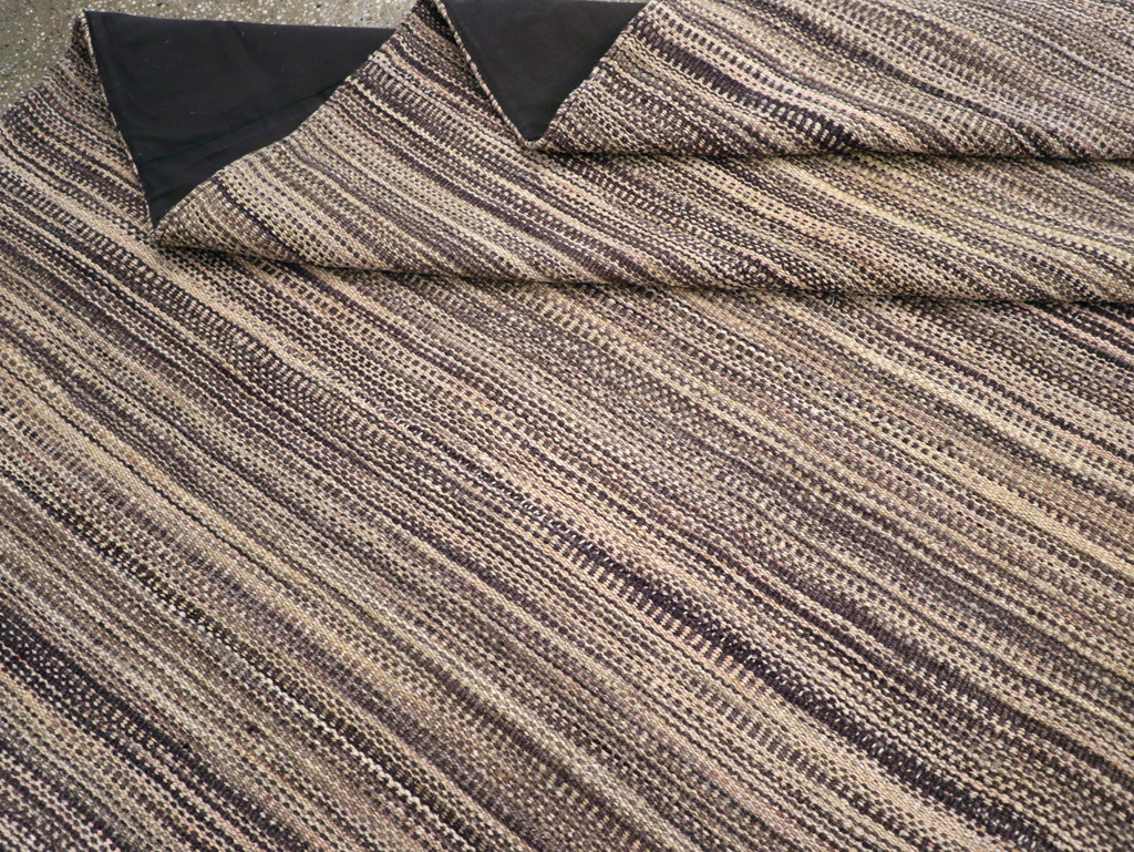 Modern Turkish Flatweave Kilim Large Room Size Carpet, No.30847 - Gsblank