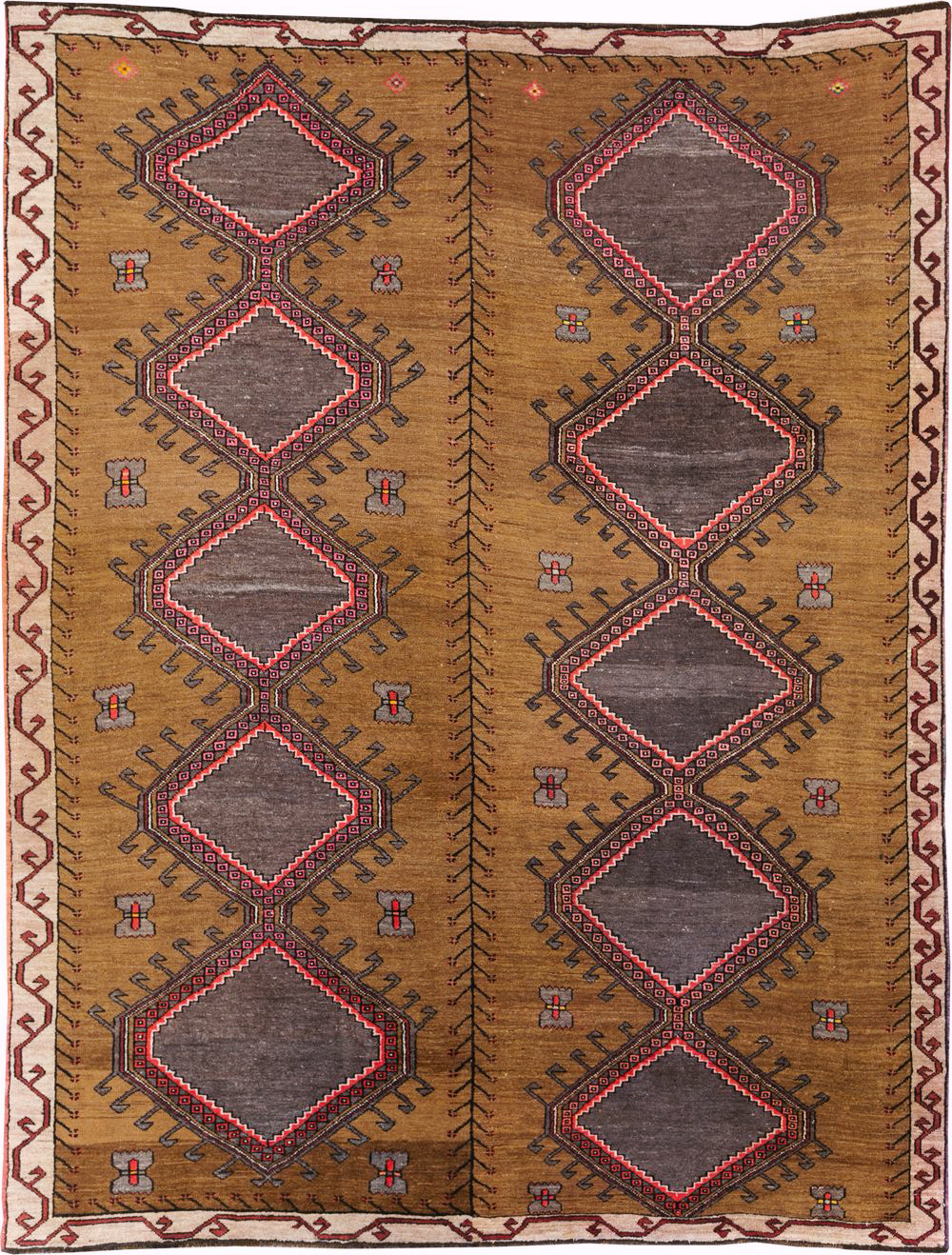Vintage Turkish Anatolian Tribal Room Size Carpet, No.30851 - Gsblank