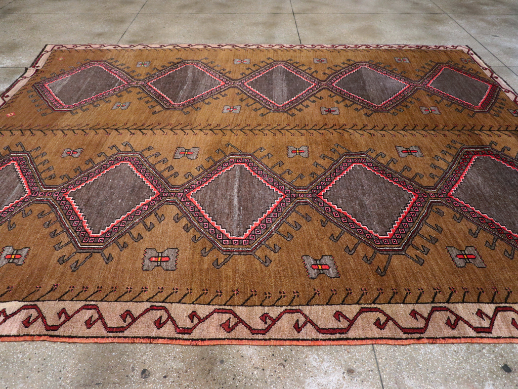 Vintage Turkish Anatolian Tribal Room Size Carpet, No.30851 - Gsblank